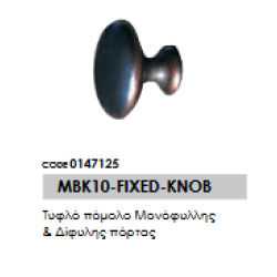 Τυφλό πόμολο Μονόφυλλης & Δίφυλης πόρτας